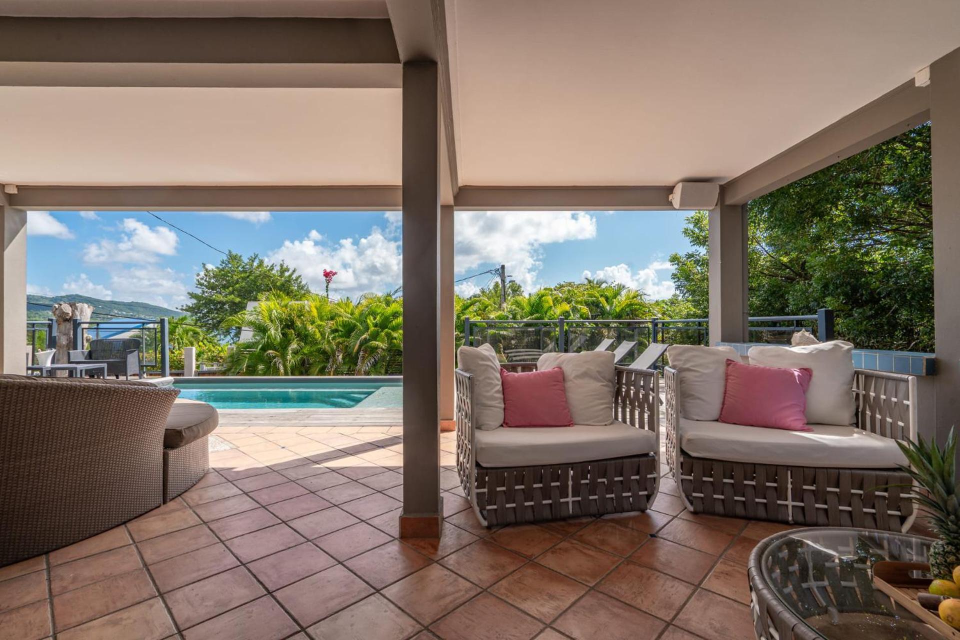 Villa Kaléna : 4 ch, plage à 50m, vue mer Le Diamant Esterno foto