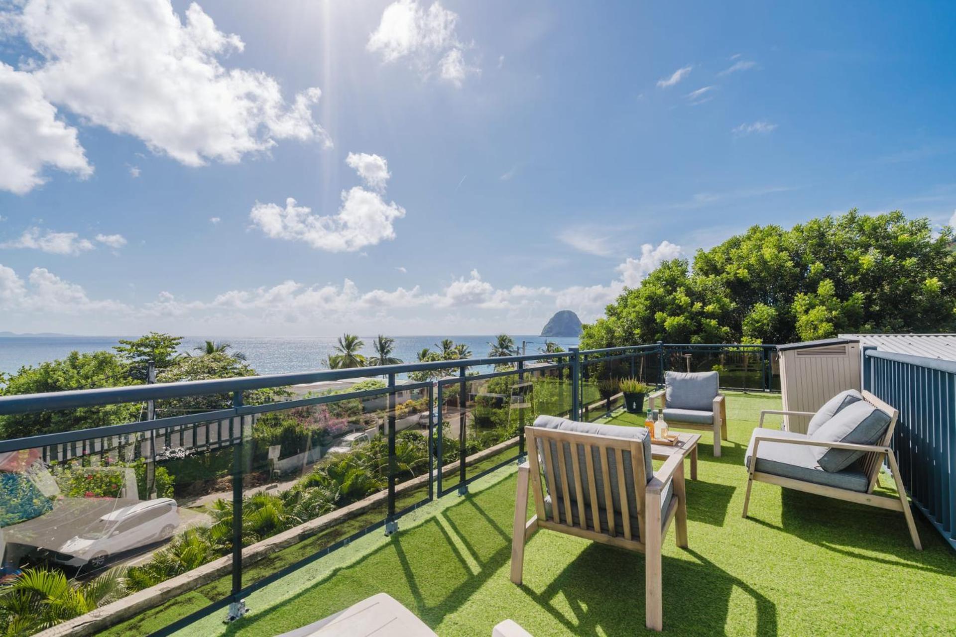 Villa Kaléna : 4 ch, plage à 50m, vue mer Le Diamant Esterno foto