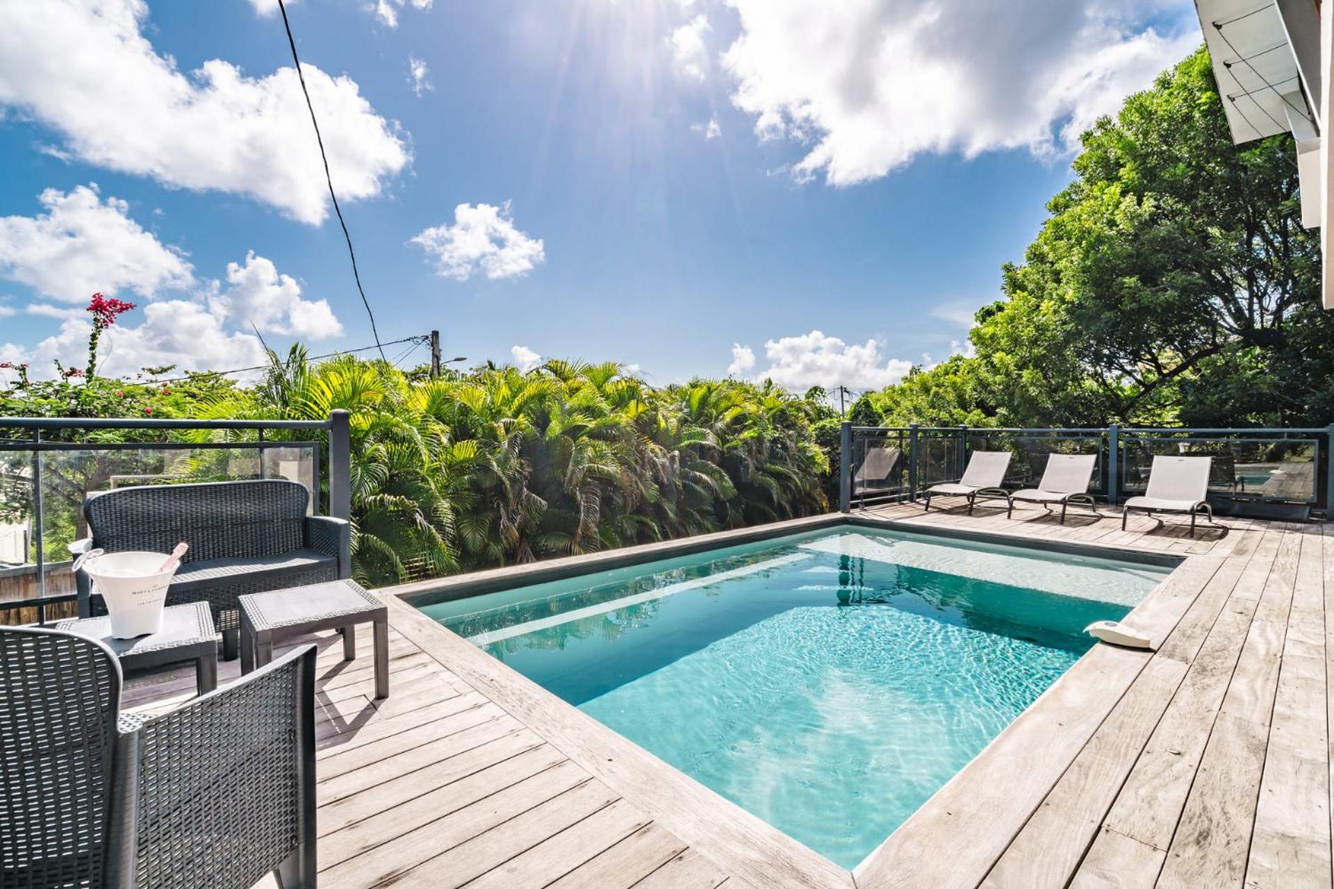 Villa Kaléna : 4 ch, plage à 50m, vue mer Le Diamant Esterno foto