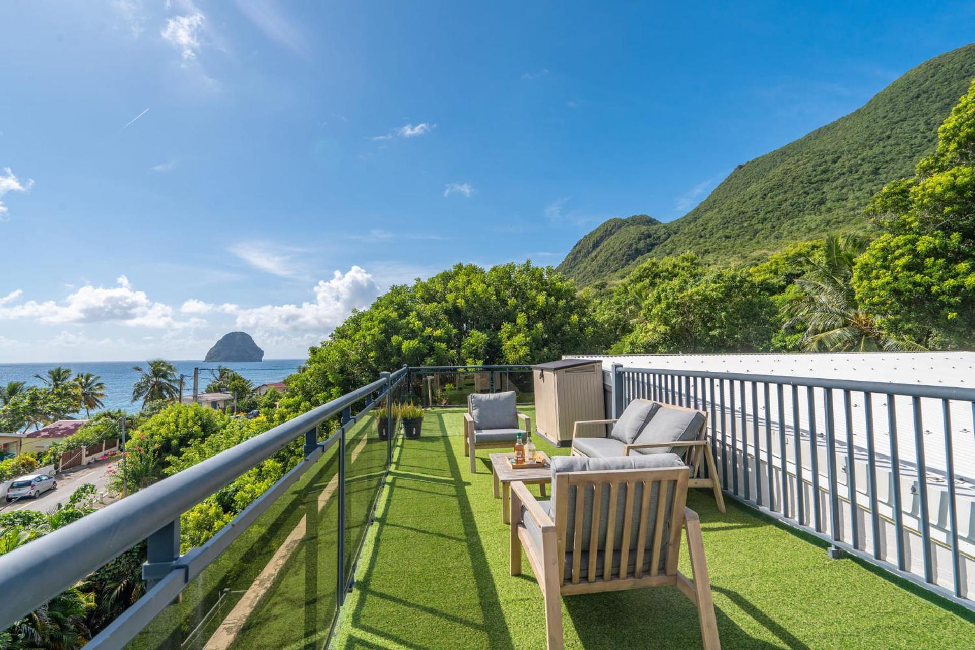 Villa Kaléna : 4 ch, plage à 50m, vue mer Le Diamant Esterno foto