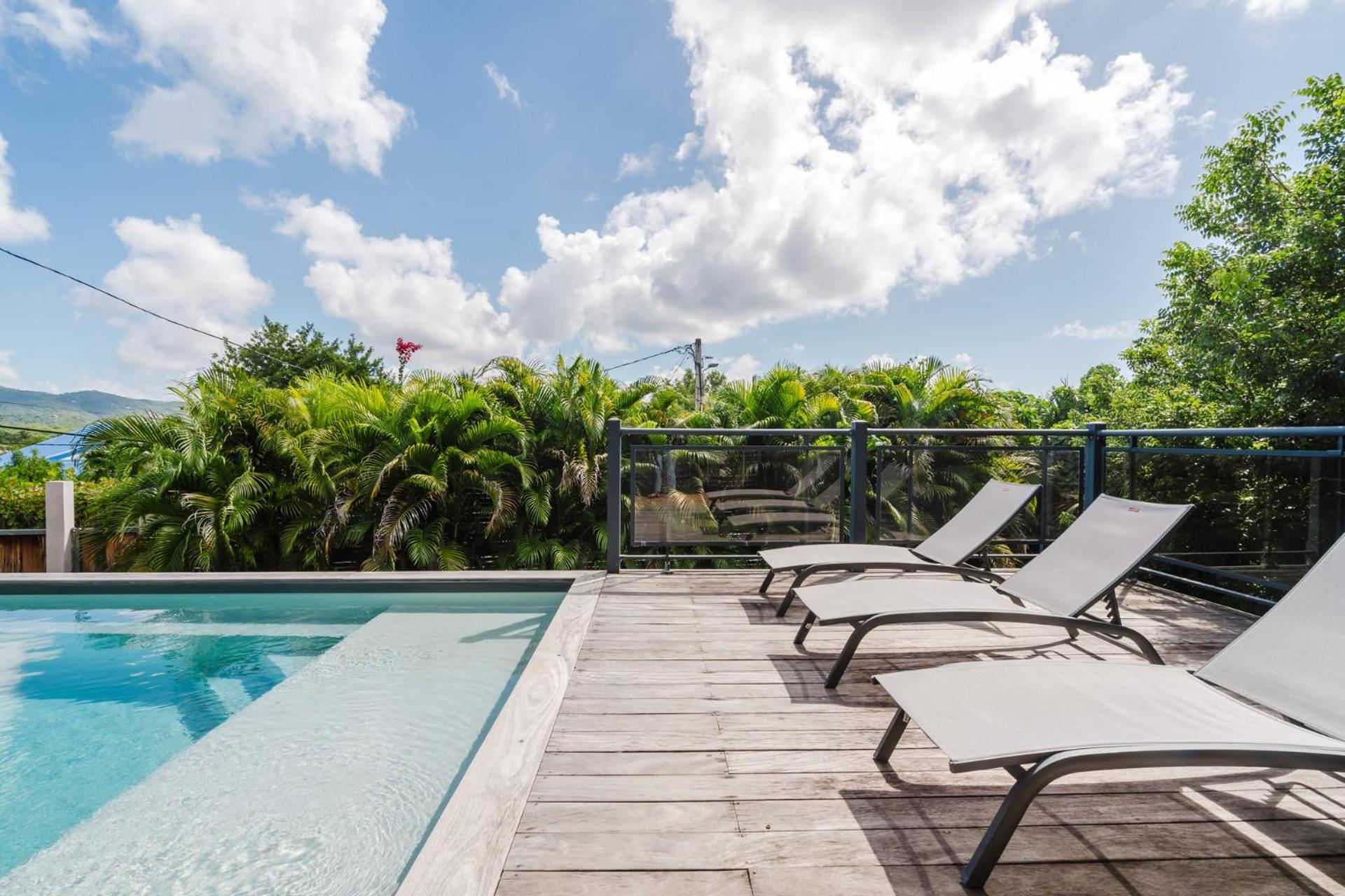 Villa Kaléna : 4 ch, plage à 50m, vue mer Le Diamant Esterno foto
